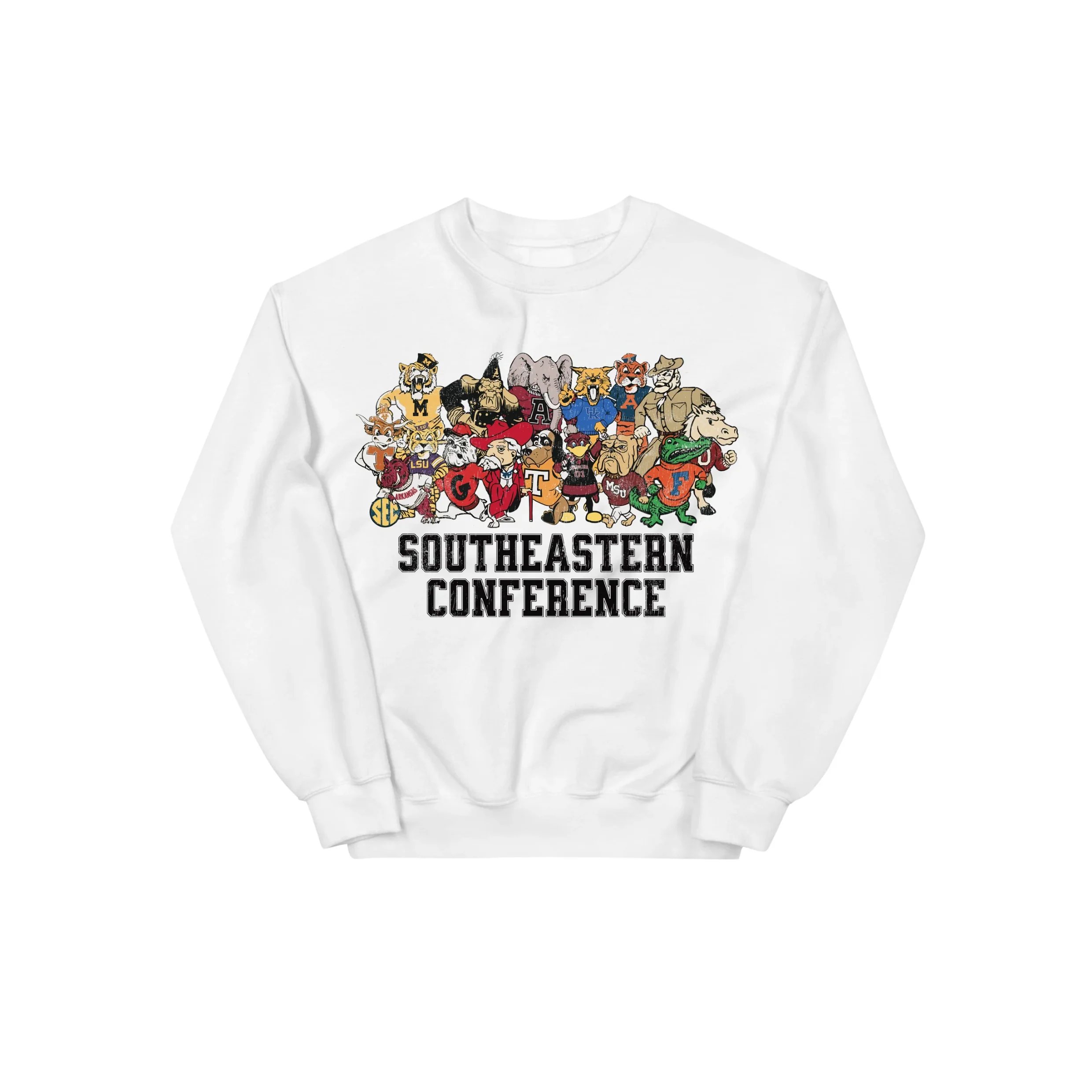 Vintage SEC College Mascots Sweatshirt - Image 4